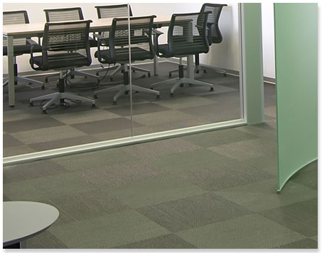 An Office Hallyway with Commercial Carpet